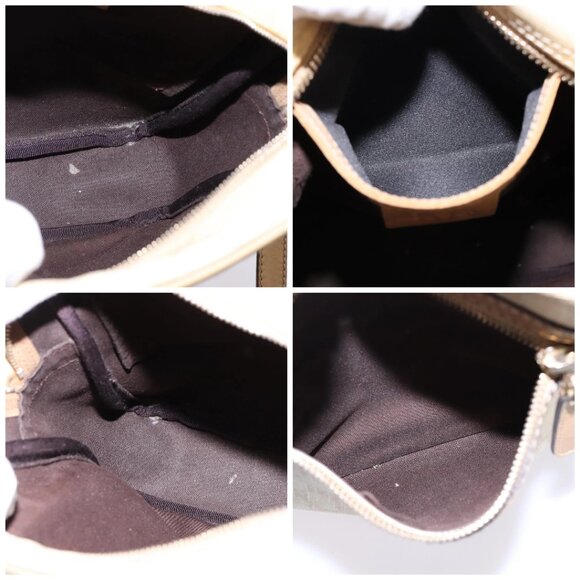 GUCCI GG Supreme Shoulder Bag PVC Beige Gold - Picture 15 of 16